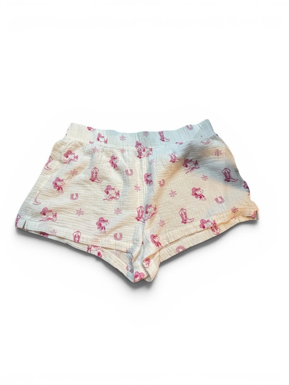American Eagle Snoopy Western Cotton Gauze Lounge Shorts XL